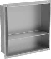 Mexen X-Wall-NR Nischenablage ohne Kragen mit Ablage 30 x 30 cm, Inox - 1911303010S