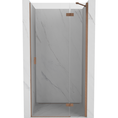 Mexen Mist-H Duschdrehtür rechts 90 cm, transparent, gebürstetes Kupfer - 8A5-090-000-65-00-P
