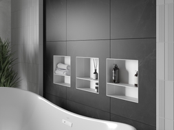 Mexen X-Wall-NR Nischenregal ohne Blende mit Regal 30 x 30 cm, weiß - 1921303010S