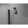 Mexen Mist-H Duschdreh­tür rechts 110 cm, transparent, schwarz - 8A5-110-000-70-00-P