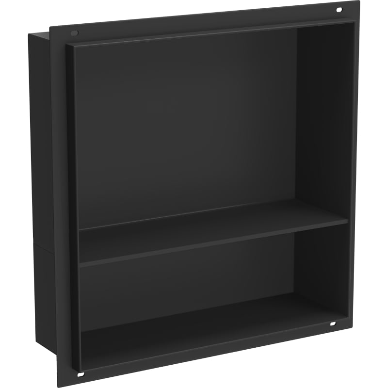 Mexen X-Wall-NR Nischenregal ohne Kragen mit Regal 30 x 30 cm, schwarz - 1971303010S