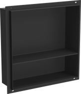 Mexen X-Wall-NR Nischenregal ohne Flansch mit Regalboden 30 x 30 cm, schwarz - 1971303010S