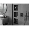 Mexen X-Wall-NR Nischenregal ohne Flansch mit Regalboden 30 x 30 cm, schwarz - 1971303010S