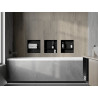 Mexen X-Wall-NR Nischenregal ohne Flansch mit Regalboden 30 x 30 cm, schwarz - 1971303010S