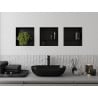 Mexen X-Wall-NR Nischenregal ohne Flansch mit Ablage 30 x 30 cm, schwarz - 1971303010S