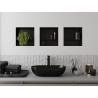 Mexen X-Wall-NR Nischenregal ohne Flansch mit Regalboden 30 x 30 cm, schwarz - 1971303010S