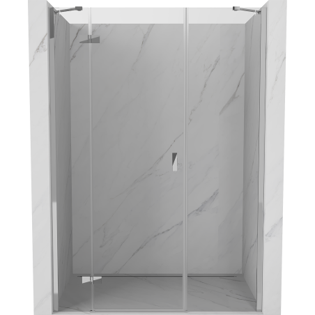 Mexen Mist-H Duschabtrennung, links öffnend, 140 cm, transparent, Chrom - 8A5-140-001-01-00-L