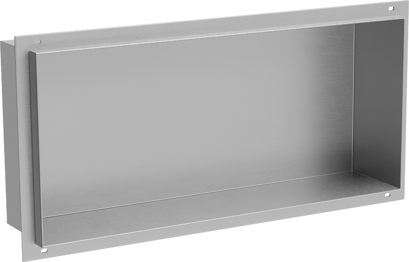 Mexen X-Wall-NR Einbauregal ohne Rahmen 45 x 20 cm, inox - 1911452010