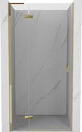Mexen Mist-H L Duschtür schwenkbar links 75 cm, transparent, gold - 8A5L-075-000-50-00-L