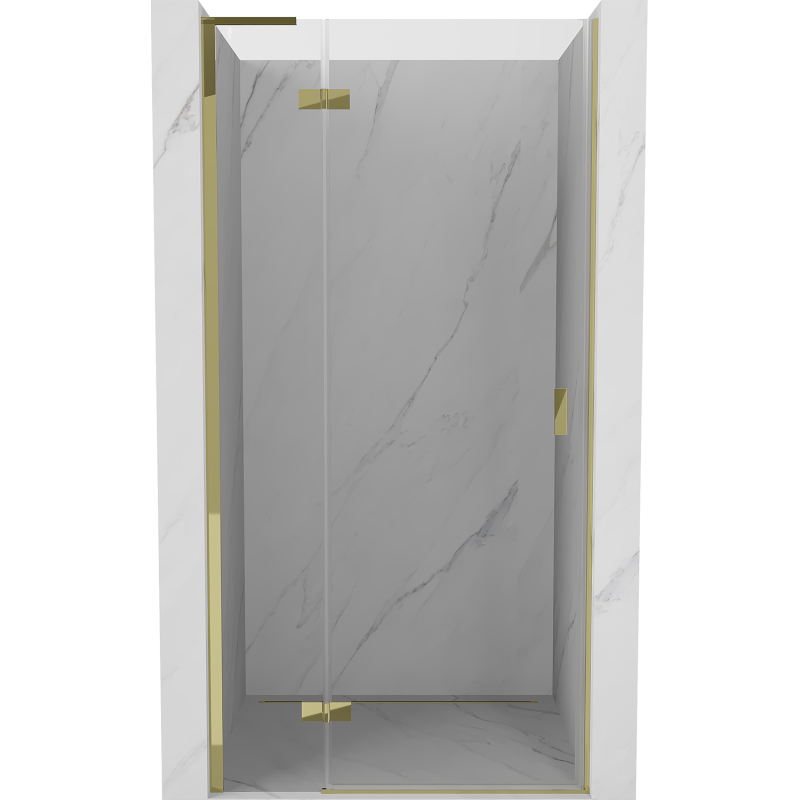 Mexen Mist-H L Duschdrehtür links 90 cm, transparent, gold - 8A5L-090-000-50-00-L