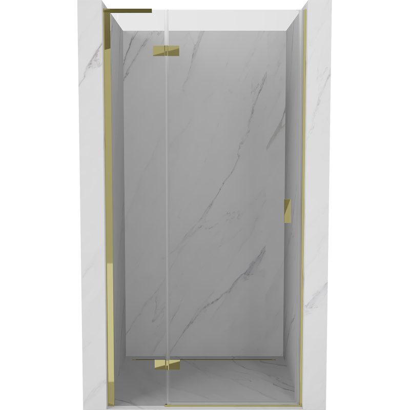 Mexen Mist-H L Duschdrehtür links 95 cm, transparent, gold - 8A5L-095-000-50-00-L