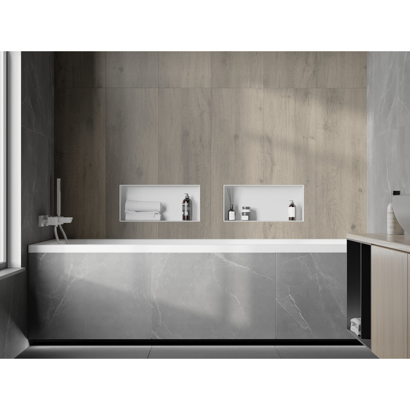 Mexen X-Wall-NR Nischenregal ohne Flansch 45 x 20 cm, weiß - 1921452010