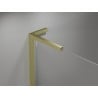Mexen Mist-H L Duschdrehtür links 90 cm, transparent, gebürstetes Gold - 8A5L-090-000-55-00-L