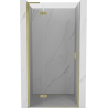 Mexen Mist-H L Duschabtrennung Pendeltür links 95 cm, transparent, gebürstetes Gold - 8A5L-095-000-55-00-L