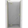 Mexen Mist-H L Duschabtrennung schwenkbar links 110 cm, transparent, gold gebürstet - 8A5L-110-000-55-00-L