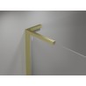 Mexen Mist-H L linke Duschdrehtür 115 cm, transparent, gebürstetes Gold - 8A5L-115-000-55-00-L