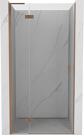 Mexen Mist-H L Duschdrehtür links 90 cm, transparent, gebürstetes Kupfer - 8A5L-090-000-65-00-L