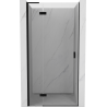 Mexen Mist-H L Duschabtrennung links schwenkbar 110 cm, transparent, schwarz - 8A5L-110-000-70-00-L