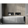 Mexen X-Wall-NR Nischenregal ohne Flansch 45 x 20 cm, schwarz - 1971452010