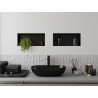 Mexen X-Wall-NR Wandeinbauregal ohne Flansch 45 x 20 cm, schwarz - 1971452010
