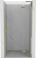 Mexen Mist-H L Duschflügeltüren rechts 90 cm, transparent, gold - 8A5L-090-000-50-00-P
