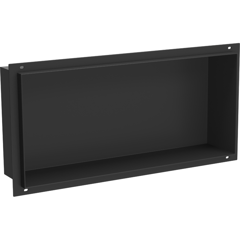 Mexen X-Wall-NR Wandeinbauregal ohne Flansch 45 x 20 cm, schwarz - 1971452010