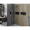 Mexen X-Wall-NR Nischenregal ohne Blende 45 x 20 cm, schwarz - 1971452010