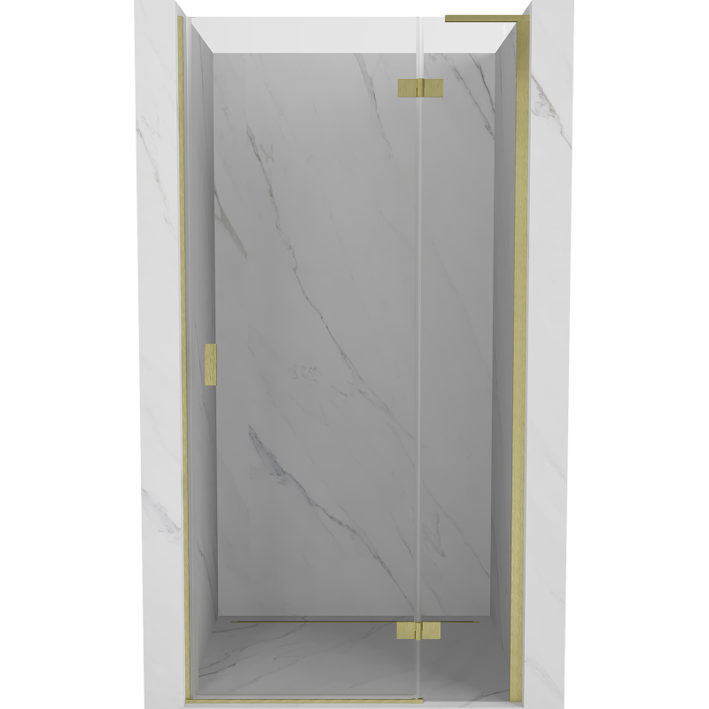 Mexen Mist-H L Duschdrehtür rechts 80 cm, transparent, gold gebürstet - 8A5L-080-000-55-00-P
