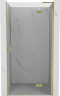 Mexen Mist-H L Duschdrehtür rechts 85 cm, transparent, gold gebürstet - 8A5L-085-000-55-00-P