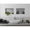 Mexen X-Wall-NR Nischenregal ohne Rahmen 45 x 30 cm, Inox - 1911453010