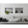 Mexen X-Wall-NR Nischenregal ohne Rand 45 x 30 cm, Inox - 1911453010