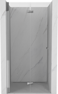 Mexen Mist-F faltbare Duschwanne links 75 cm, transparent, chrom - 8A6-075-000-01-00-L