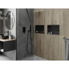 Mexen X-Wall-NR Nischenregal ohne Flansch 45 x 30 cm, schwarz - 1971453010