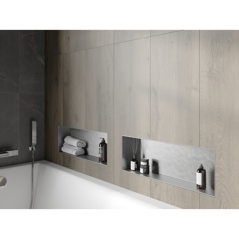 Mexen X-Wall-NR Wandnische ohne Flansch 60 x 20 cm, Inox - 1911602010
