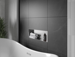 Mexen X-Wall-NR Einbau-Regal ohne Flansch 60 x 20 cm, Inox - 1911602010