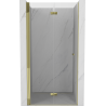 Mexen Mist-F faltbare Duschabtrennung links 100 cm, transparent, gold - 8A6-100-000-50-00-L