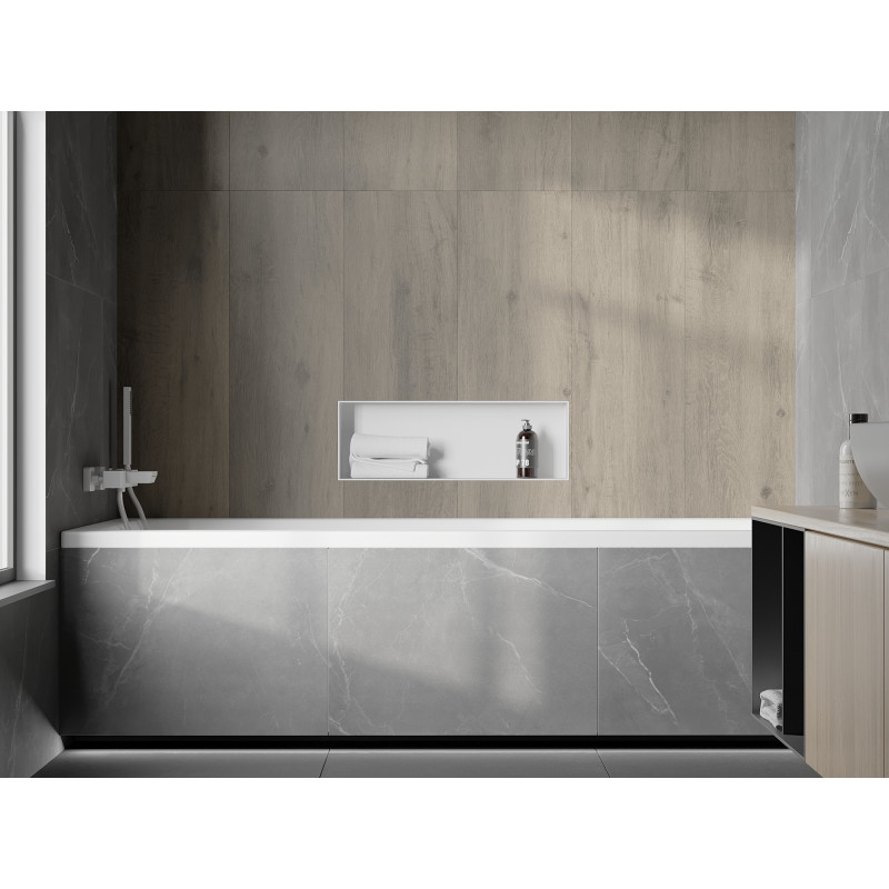 Mexen X-Wall-NR Nischenregal ohne Flansch 60 x 20 cm, weiß - 1921602010