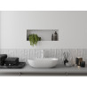 Mexen X-Wall-NR Nischenregal ohne Flansch 60 x 20 cm, weiß - 1921602010