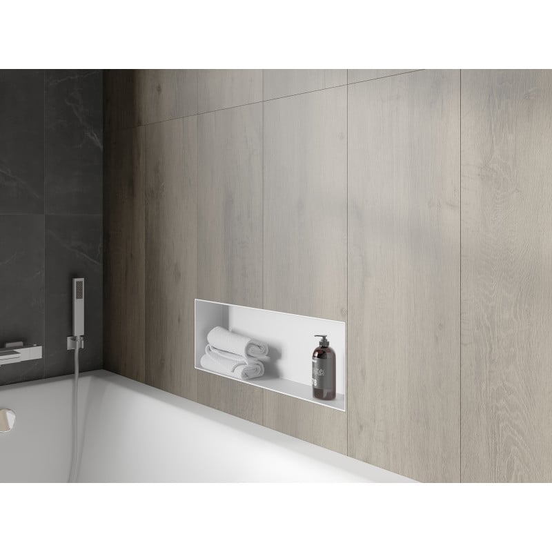Mexen X-Wall-NR Nischenregal ohne Flansch 60 x 20 cm, weiß - 1921602010