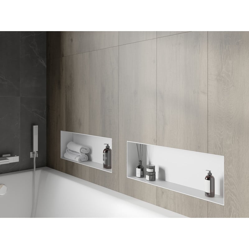 Mexen X-Wall-NR Nischenregal ohne Flansch 60 x 20 cm, weiß - 1921602010