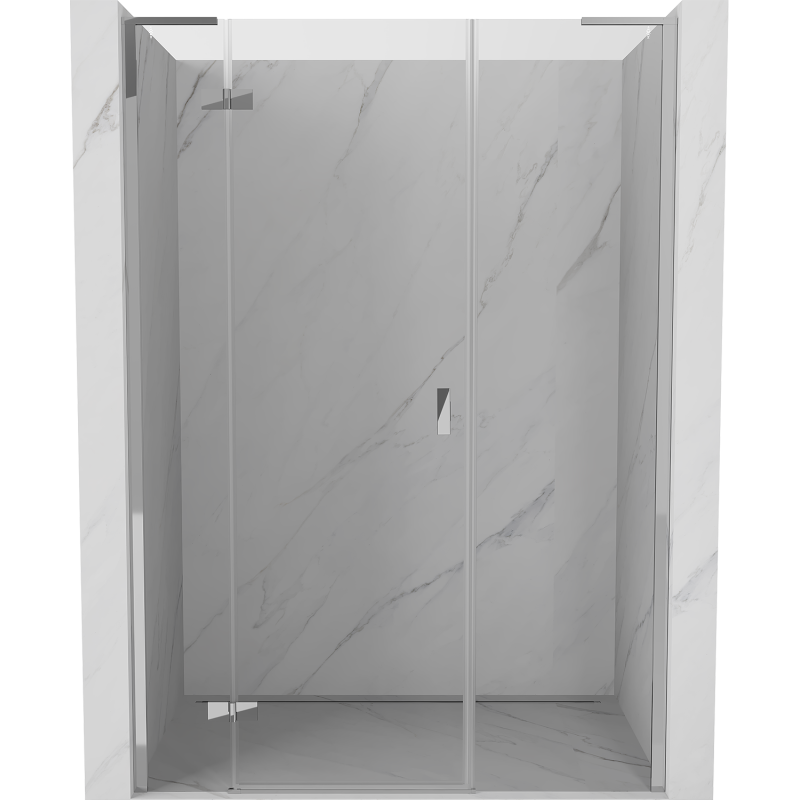 Mexen Mist-H L Duschpendeltür links 155 cm, transparent, Chrom - 8A5L-155-001-01-00-L