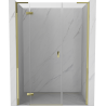 Mexen Mist-H L Duschdrehtür links 140 cm, transparent, gold - 8A5L-140-001-50-00-L