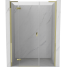 Mexen Mist-H L Duschfalttür links 150 cm, transparent, gold - 8A5L-150-001-50-00-L