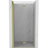 Mexen Mist-F faltbare Duschabtrennung links 95 cm, transparent, gold gebürstet - 8A6-095-000-55-00-L