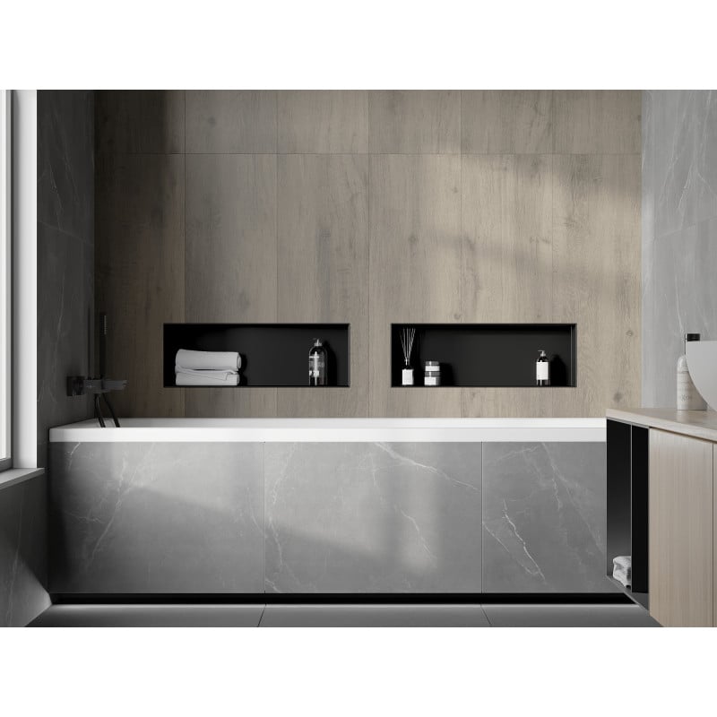 Mexen X-Wall-NR Nischenshelf ohne Rand 60 x 20 cm, schwarz - 1971602010