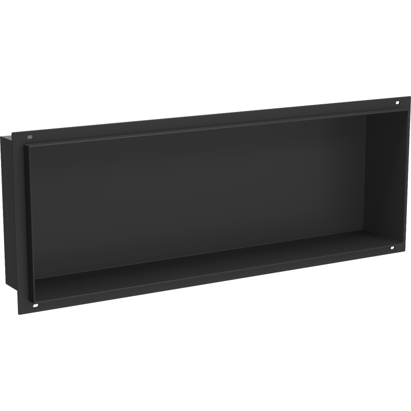 Mexen X-Wall-NR Nischenregal ohne Flansch 60 x 20 cm, schwarz - 1971602010