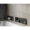 Mexen X-Wall-NR Nischenregal ohne Flansch 60 x 20 cm, schwarz - 1971602010