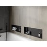 Mexen X-Wall-NR Nischenshelf ohne Rand 60 x 20 cm, schwarz - 1971602010