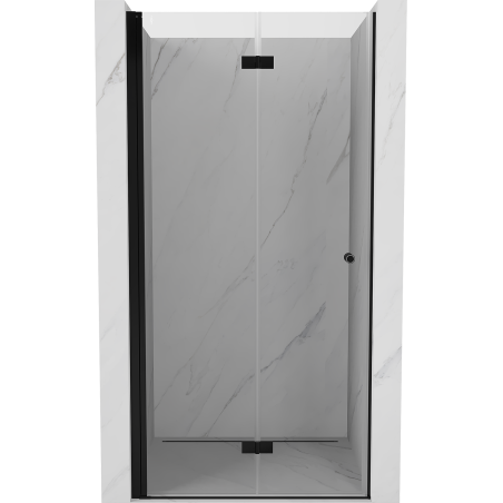 Mexen Mist-F Duschfaltür links 95 cm, transparent, schwarz - 8A6-095-000-70-00-L