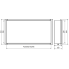 Mexen X-Wall-NR Nischenregal ohne Flansch 60 x 30 cm, Inox - 1911603010